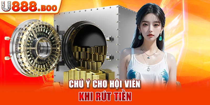 Chú ý cho hội viên khi rút tiền