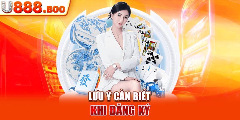 Lưu ý cần biết khi đăng ký